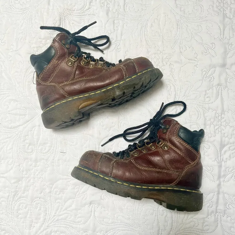 Dr Martens Vintage Steel Toe Industrial High Top Work Boots Size M 4 / W 5